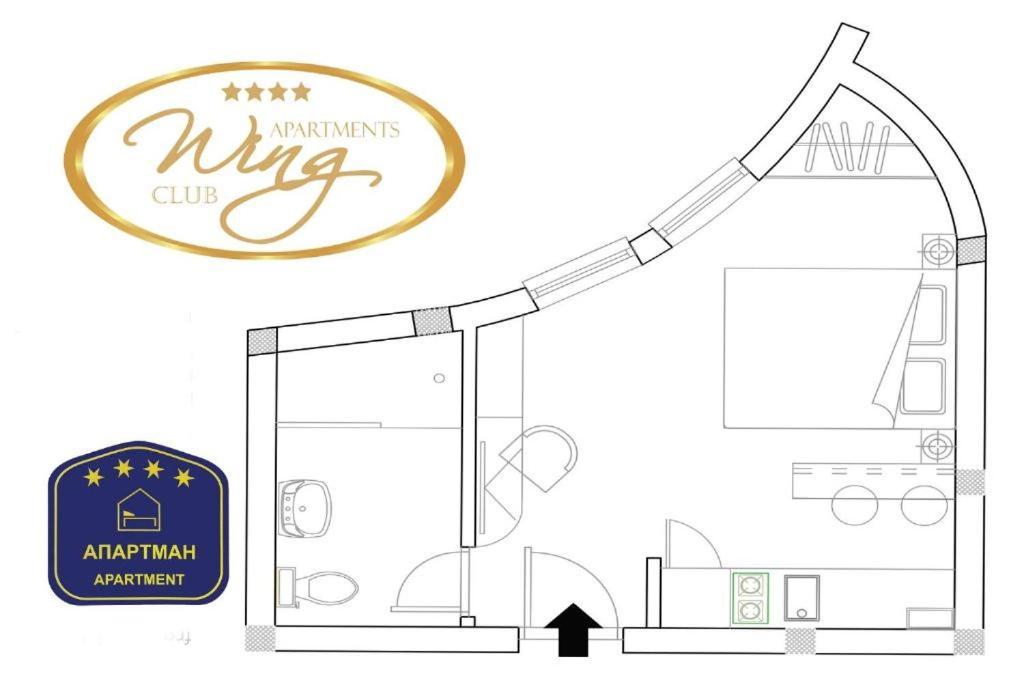 야고디나 Wing Club Dajana 아파트 호텔 외부 사진